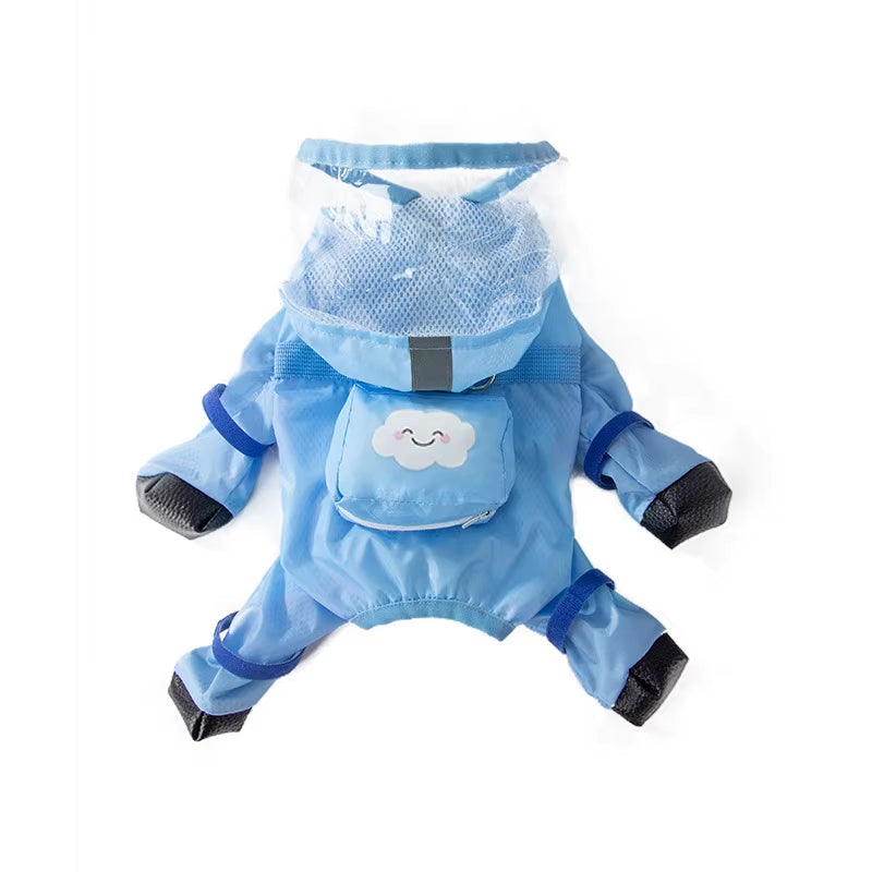 Full-Cover Pet Raincoat – All-Weather Waterproof Poncho for Dogs & Cats